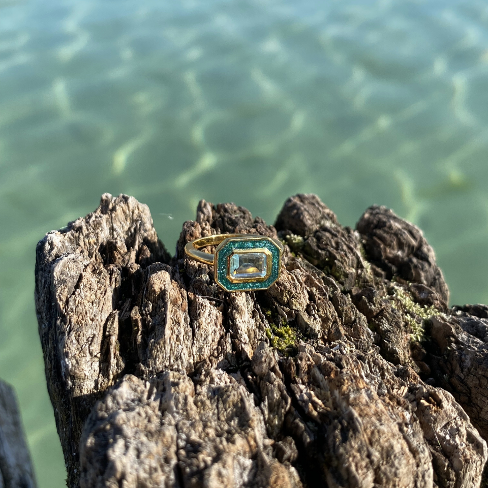 Bague Haute auRa Topaze