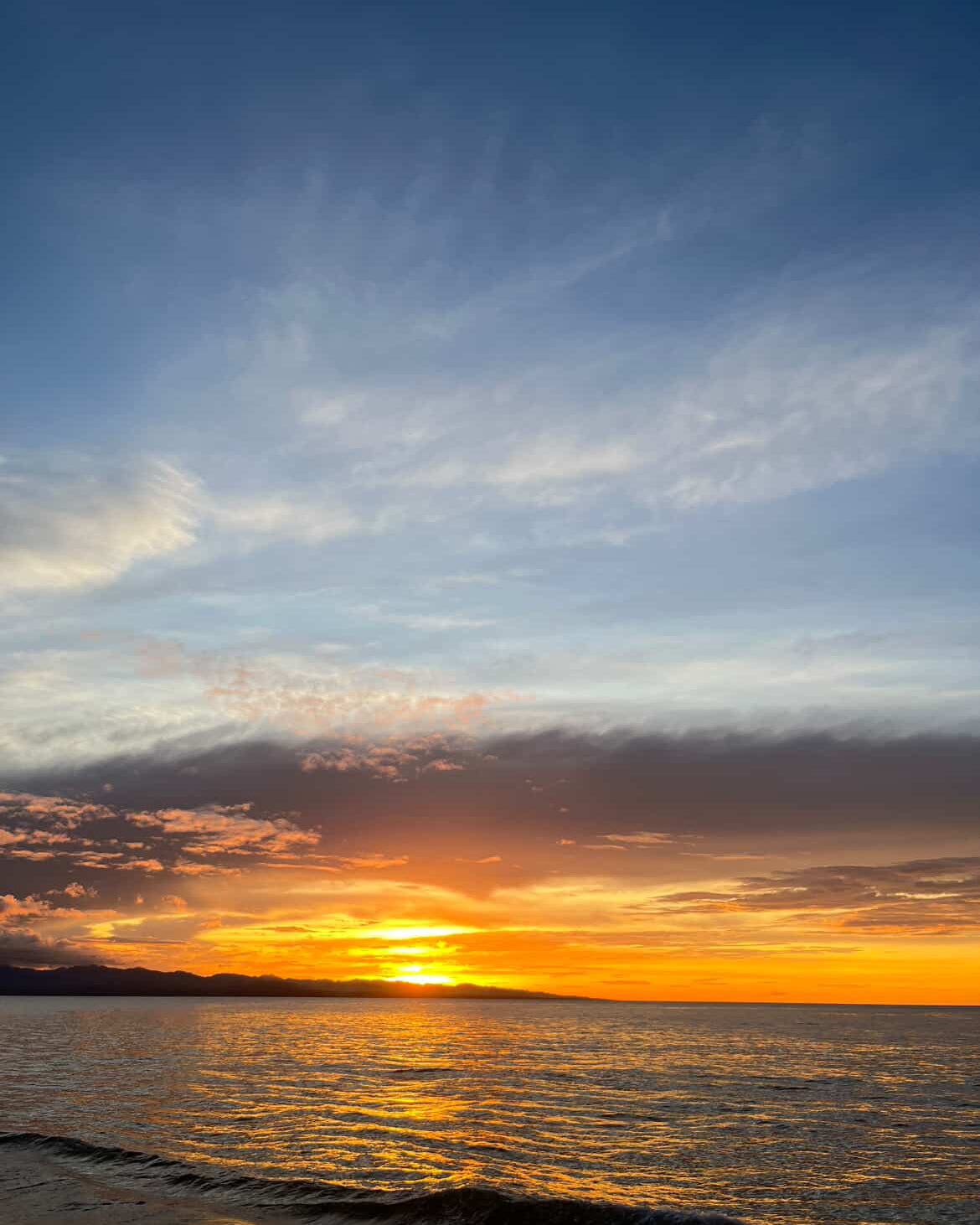 Coucher de soleil Ojana
