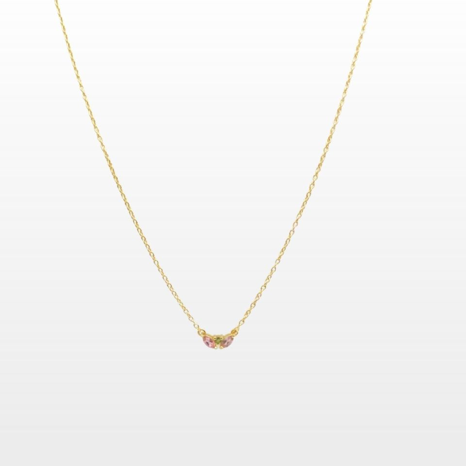Collier Lotus Pétales Tourmaline