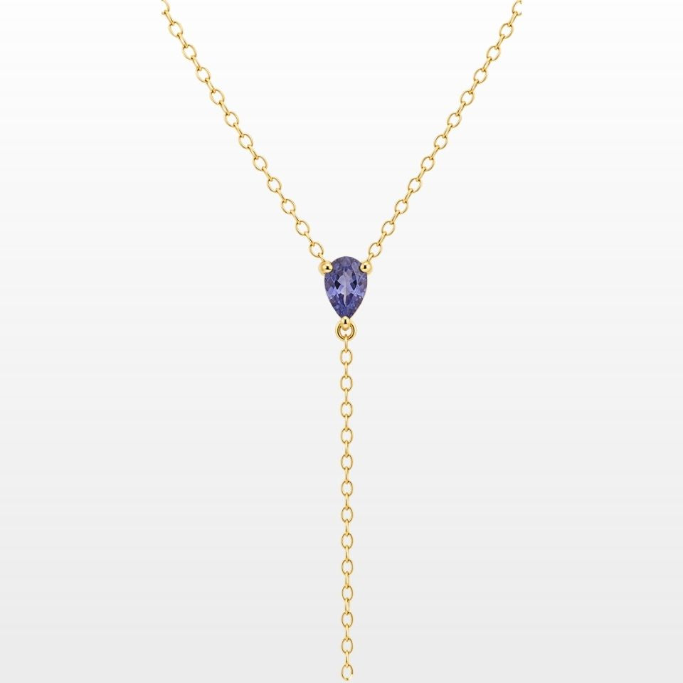Collier Pendant Lotus Eclosion Tanzanite