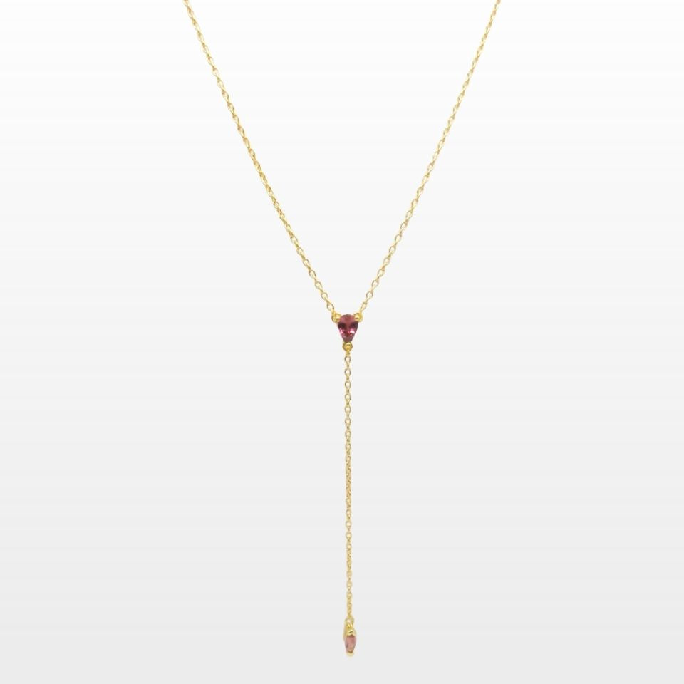 Collier Pendant Lotus Eclosion Tourmaline